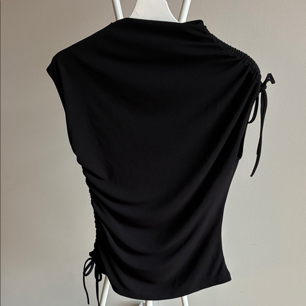 Zara Black Ruched Top